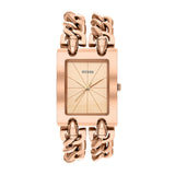 Guess Mod Heavy Metal Rose Gold Dial Rose Gold Steel Strap Watch For Women - W1117L3 Authentic Buy Shop Now