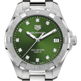 Tag Heuer Aquaracer Diamonds Emerald Green Dial Silver Steel Strap Watch for Women - WBD1316.BA0740 Authentic Buy Shop Now