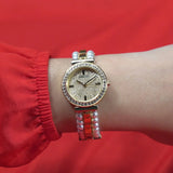 Guess Gala Diamonds Gold Dial Two Tone Steel Strap Watch for Women - GW0531L2 Authentic Buy Shop Now