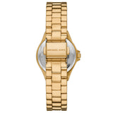Michael Kors Lennox Three Hand Black Dial Gold Steel Strap Watch For Women - MK7394 Authentic Buy Shop Now
