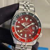 Seiko 5 Sports Thong Sia Limited Edition Red Dial Silver Steel Strap Watch For Men - SSK031K1 Authentic Buy Shop Now