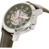 Fossil Grant Automatic Skeleton Black Dial Brown Leather Strap Watch for Men - ME3100 Authentic Buy Shop Now