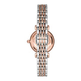 Emporio Armani Gianni T Bar Pink Dial Two Tone Steel Strap Watch For Women - AR11223 Authentic Buy Shop Now