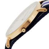 Daniel Wellington Classic Trinity White Dial Three Tone Nylon Strap Watch For Women - 0509DW Authentic Buy Shop Now