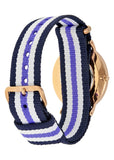 Daniel Wellington Classic Trinity White Dial Three Tone Nylon Strap Watch For Women - 0509DW Authentic Buy Shop Now