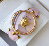 Versace Palazzo Empire Pink Dial Pink Leather Strap Watch for Women - VCO030017 Authentic Buy Shop Now
