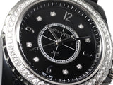 Chanel J12 Diamonds Ceramic Black Dial Black Steel Strap Watch for Women - J12 H3108 Authentic Buy Shop Now