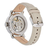 Fossil Boyfriend Automatic Skeleton Silver Dial White Leather Strap Watch for Women - ME3069 Authentic Buy Shop Now