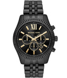Michael Kors Lexington Chronograph Black Dial Black Steel Strap Watch for Men - MK8603 Authentic Buy Shop Now