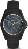 Fossil Popstastic Sport Black Dial Black Rubber Strap Watch for Men - FS5222 Authentic Buy Shop Now