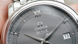 Omega De Ville Prestige Co-Axial Automatic Grey Dial Silver Steel Strap Watch for Men - 424.10.40.20.06.001 Authentic Buy Shop Now