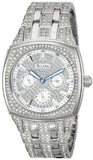 Bulova Crystal Collection Phantom Silver Dial Silver Steel Strap Watch for Men - 96C002 Authentic Buy Shop Now