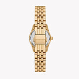 Michael Kors Lexington Three Hand Blue Dial Gold Steel Strap Watch for Women - MK4813 Authentic Buy Shop Now