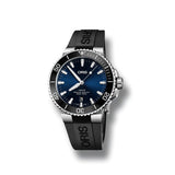 Oris Aquis Date Blue Dial Black Rubber Strap Watch for Men - 0173377304152-0742464EB Authentic Buy Shop Now