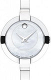 Movado Bela Mother of Pearl Dial Silver Steel Strap Watch For Women - 0606616 Authentic Buy Shop Now
