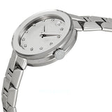Movado Sapphire Diamonds Silver Dial Silver Steel Strap Watch For Women - 606814 Authentic Buy Shop Now