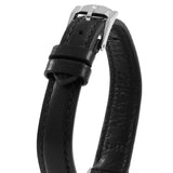 Movado Ultra Slim Black Dial Black Leather Strap Watch For Women - 0607094 Authentic Buy Shop Now
