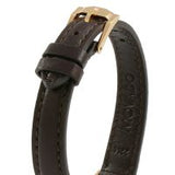 Movado Ultra Slim White Dial Brown Leather Strap Watch For Women - 0607096 Authentic Buy Shop Now