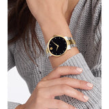 Movado Museum Classic Diamonds Black Dial Two Tone Steel Strap Watch for Men - 0607202 Authentic Buy Shop Now