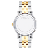 Movado Museum Classic Diamonds Black Dial Two Tone Steel Strap Watch for Men - 0607202 Authentic Buy Shop Now