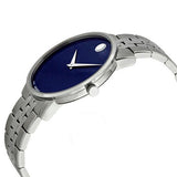 Movado Museum Classic Blue Dial Silver Steel Strap Watch for Men - 0607212 Authentic Buy Shop Now