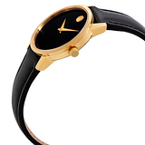 Movado Museum Classic Black Dial Black Leather Strap Watch for Men - 0607196 Authentic Buy Shop Now