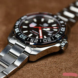 Tag Heuer Aquaracer Automatic Match Timer Black Dial Silver Steel Strap Watch for Men - WAY201G.BA0927 Authentic Buy Shop Now