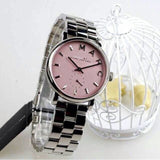 Marc Jacobs Baker Pink Dial Silver Steel Strap Watch for Women - MBM3280 Authentic Buy Shop Now
