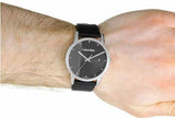 Calvin Klein City Quartz Black Dial Black Leather Strap Watch for Men - K2G2G1C1 Authentic Buy Shop Now
