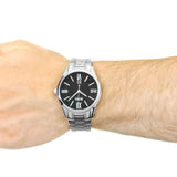 Hugo Boss Governer Black Dial Silver Steel Strap Watch for Men - 1513488 Authentic Buy Shop Now