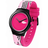 Lacoste Goa Pink Dial Two Tone Silicon Strap Watch for Women - 2020115 Authentic Buy Shop Now