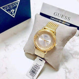 Guess Willow Two Tine Dial Gold Mesh Bracelet Watch For Women - W0836L3 Authentic Buy Shop Now