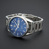 Tag Heuer Carrera Automatic Blue Dial Silver Steel Strap Watch for Men - WAR201E.BA0723 Authentic Buy Shop Now