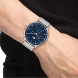 Lacoste Club Multifunction Blue Dial Silver Mesh Strap Watch for Men - 2011228 Authentic Buy Shop Now