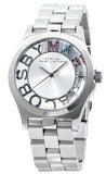 Marc Jacobs Henry Skeleton Silver Dial Silver Steel Strap Watch for Women - MBM3262 Authentic Buy Shop Now