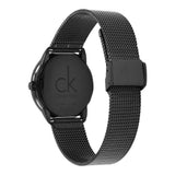 Calvin Klein Minimal Black Dial Black Mesh Bracelet Watch for Women - K3M224X1 Authentic Buy Shop Now