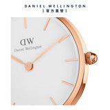 Daniel Wellington Petite Pressed Melrose White Dial Gold Mesh Bracelet Watch For Women - DW00100447 Authentic Buy Shop Now