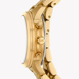Michael Kors Runway Chronograph Analog Gold Dial Gold Steel Strap Watch for Women - MK7452 Authentic Buy Shop Now