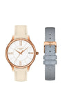 Tissot T Lady Bella Ora Round White Dial Beige Leather Strap Watch For Women - T103.210.36.018.00 Authentic Buy Shop Now