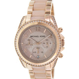 Michael Kors Blair Chronograph Rose Gold Dial Two Tone Steel Strap Watch for Women - MK5943 Authentic Buy Shop Now