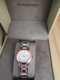 Burberry The City Silver Dial Two Tone Steel Strap Watch for Women - BU9205 Authentic Buy Shop Now