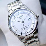 Tissot Luxury Powermatic 80 Silver Dial Silver Steel Strap Watch For Men - T086.408.11.031.00 Authentic Buy Shop Now