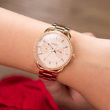 Fossil Tailor Gold Dial Gold Steel Strap Watch for Women - ES4263 Authentic Buy Shop Now