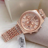 Michael Kors Lexington Rose Gold Dial Rose Gold Steel Strap Watch for Men - MK8319 Authentic Buy Shop Now