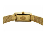 Gucci G Frame Quartz Diamonds White Red Blue Dial Gold Mesh Bracelet Watch For Women - YA147511 Authentic Buy Shop Now