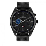 Tommy Hilfiger Deacon Analog Black Dial Black Mesh Bracelet Watch for Men - 1791547 Authentic Buy Shop Now
