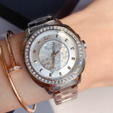 Coach Mini Boyfriend Diamonds Silver Dial Silver Steel Strap Watch for Women - 14501699 Authentic Buy Shop Now