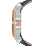 Guess Rigor Analog Blue Dial Blue Denim Strap Watch For Men - W0040G6 Authentic Buy Shop Now