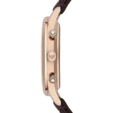 Emporio Armani Classic Chronograph Burgundy Dial Brown Leather Strap Watch For Men - AR1890 Authentic Buy Shop Now