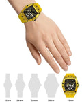 Guess Phoenix Multi Function Black Dial Yellow Rubber Strap Watch for Men - GW0203G6 Authentic Buy Shop Now